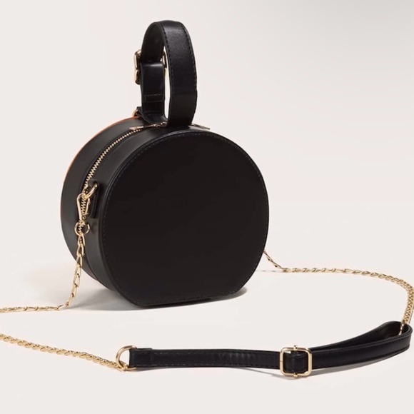 Round Quilted Two-Tone Crossbody Bag - Picture 8 of 10